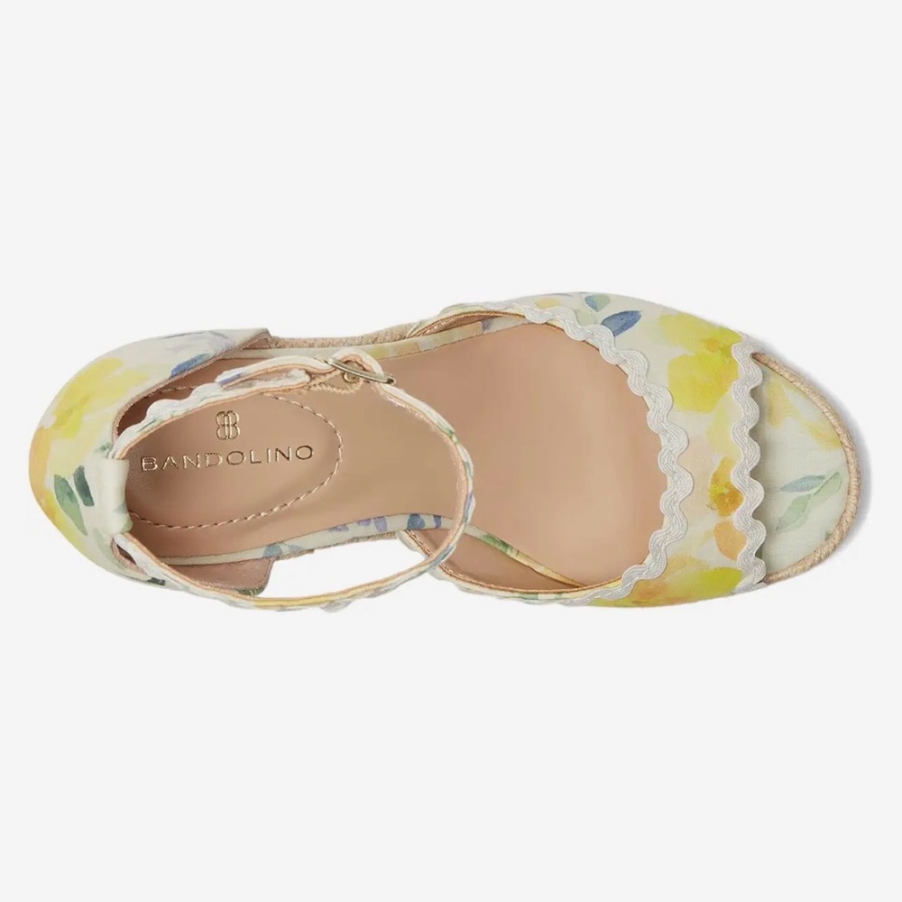 Bandolino Floral Espadrille Wedge Sandals - Picture 2 of 7